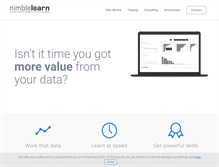 Tablet Screenshot of nimblelearn.com